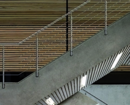 Kit départ garde-corps RAILING INOX 304 pose latérale haut.1,10m long.1,50m - Gedimat.fr