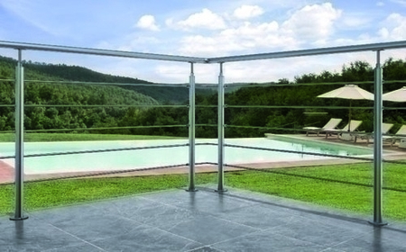 Kit complémentaire garde-corps RAILING INOX 304 pose au sol haut.1,10m long.1,50m - Gedimat.fr