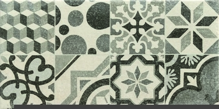 Décor TREND pour mur en faïence mate TREND larg.25cm long.50cm coloris gris - Gedimat.fr