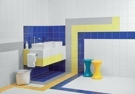 Carrelage pour mur en faïence brillante dim.20x20cm coloris amarillo - Gedimat.fr