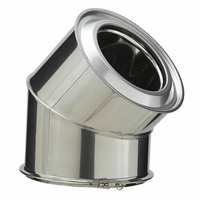 Coude 45 INOX-INOX D180 - Gedimat.fr