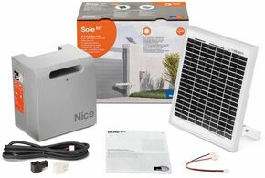 Kit d'alimentation solaire SOLEKIT pour motorisation de portails - Gedimat.fr