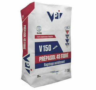 Ragrage autolissant PREPASOL 4S FIBRE V150 - sac de 25kg - Gedimat.fr