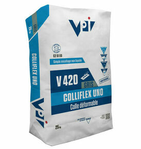 Colle dformable COLLIFLEX UNO V420 gris - sac de 25kg - Gedimat.fr