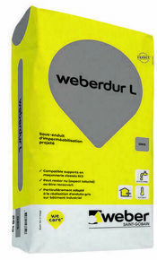 Sous enduit projet d'impermabilisation WEBERDUR L gris - sac de 25kg - Gedimat.fr