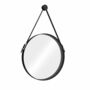 Miroir style barbier ARCHI coloris Noir - D.51cm - Gedimat.fr