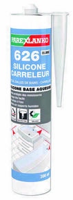 Mastic 626 SILICONE CARRELEUR blanc - cartouche de 300ml - Gedimat.fr