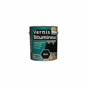 Vernis bitumineux BATIR noir - pot de 2,5l - Gedimat.fr