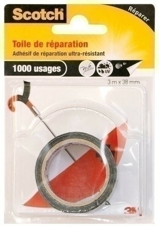 TOILE DE REPARATION NOIR 3X38 - Gedimat.fr