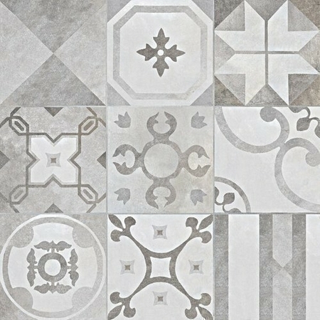 Décor sol contrast gris dim.45 x 45 cm ép.9 mm boîte de 1.02m² - Gedimat.fr