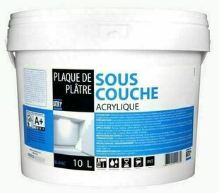 Sous couche 1PX plaque de plâtre BATIR blanc - pot de 10l - Gedimat.fr