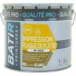 Peinture BATIR impression plaque de plâtre IP500 - pot de 10l