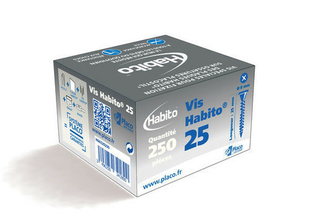 Vis HABITO 25 - boite de 250 pices - Gedimat.fr