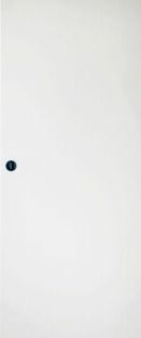 Porte seule coulissante tubulaire PORTALIT stratifi dcor blanc - 204 x 83 cm - serrure  condamnation - Gedimat.fr