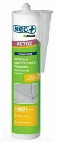 Mastic acrylique pour peintre et plaquiste AC702 gris - cartouche de 310ml - Gedimat.fr
