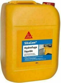 Hydrofuge de masse liquide SIKACEM blanc - bidon de 20l - Gedimat.fr