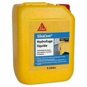Hydrofuge de masse liquide SIKACEM blanc - bidon de 5l - Gedimat.fr