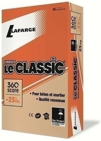 Ciment LE CLASSIC CEM II/B-ll 32,5 R CE CP2 NF - sac de 35kg - Gedimat.fr