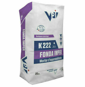 Mortier d'impermabilisation FONDA IMPER K222 gris - sac de 25kg - Gedimat.fr