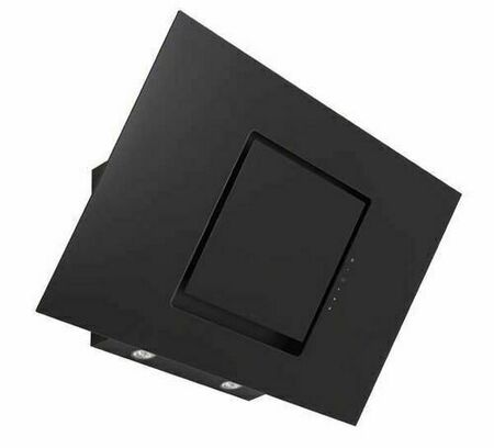 Hotte décorative inclinée murale ACCESSION 90 cm verre noir - Gedimat.fr