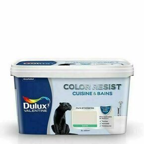 Peinture COLOR RESIST bain/cuisine satin lin clair - pot de 2l - Gedimat.fr