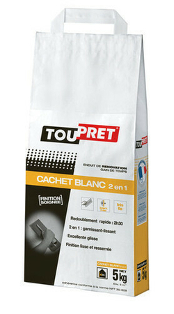 Enduit CACHET BLANC 2 en 1 Poudre 5kg - Gedimat.fr