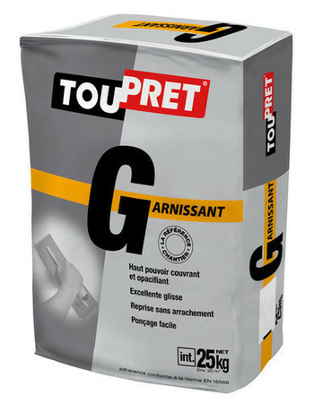 ENDUIT GARNISSANT TOUPRET G 25KG - Gedimat.fr