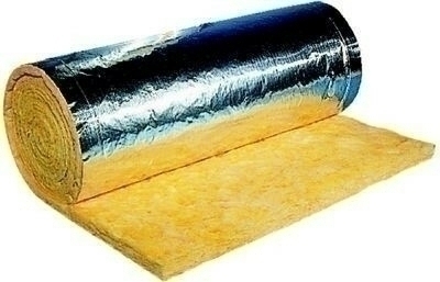 Laine de verre FEUTRAL revêtue pare-vapeur - 16x1m Ep.80mm - R=2,00m².K/W. - Gedimat.fr