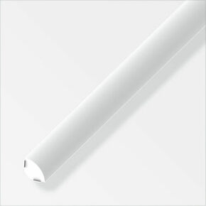 Quart de rond PVC adhésif blanc - D14mm 2,50m - Gedimat.fr