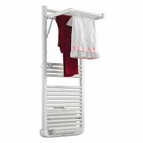 Sèche-serviettes avec soufflerie STENDINO - 1500W blanc - L.50 x H.118cm - Gedimat.fr