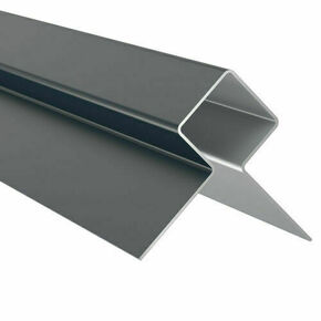 Profil d'angle extrieur alu gris anthracite - 63x63mm 3m - Gedimat.fr