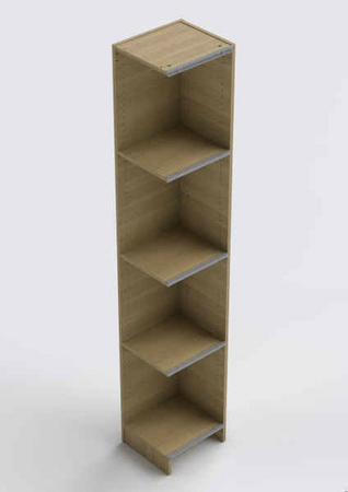 Extension angle + 5 tablettes décor chêne naturel - Gedimat.fr