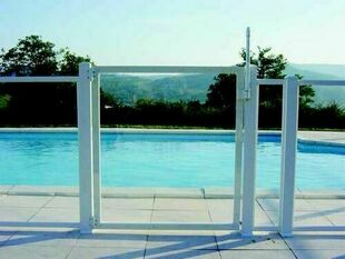 Kit portillon de piscine HORIZON PVC blanc - Gedimat.fr