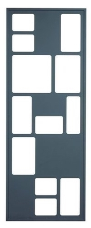 Cloison acier noir ép.25mm larg.880mm haut.2430mm décor cubiste - Gedimat.fr