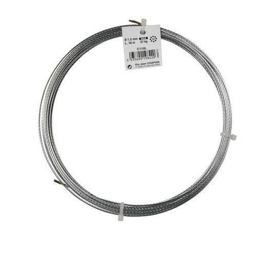 Câble acier galvanisé Ø2mm - Bobine de 100m Acier