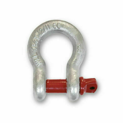 Manille lyre galvanisée 10mm hauteur intérieure 40mm estampillée