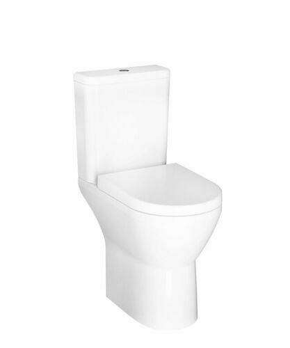 Pack WC à poser avec cuvette INTEGRA PMR et abattant duroplast blanc -  75,5x57x41cm 