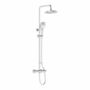 Colonne de douche thermostatique AQUAHEAT JOY 220 Aquaheat Joy 220 pomme de tête pluie ronde en plastique D220 mm, débit 14 l/min, colonne en acier inox chromé, flex.de douche gaine lisse 1750 mm (anti-torsion) douchette avec 3 jets Aquaspray, Aquamassage, Aquasoft, Ø120mm, débit 12 l/min. Pomme de - Gedimat.fr