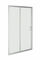 Porte de douche coulissante 2 volets PASSO verre 5mm transparent avec profilés silver mat - 190 x 120 cm - Gedimat.fr