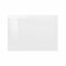 Faade de cuisine ARTIKA 1 porte / 1 abattant laqu blanc brillant H10/H11 - H.42,8 x l.60 cm - Gedimat.fr