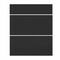 Façade de cuisine BASALT 3 tiroirs noir ultra mat B08 - H.71,5 x l.60cm - Gedimat.fr