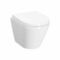 Pack WC suspendu compact gain de place et abattant SLIM blanc - 48x35.5cm - Gedimat.fr