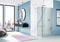 Porte de douche pivotante WALK-IN EASY 180 verre 8mm gris avec profils chroms - Haut.200cm - Gedimat.fr
