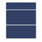 Façade de cuisine OTTA 3 tiroirs bleu nuit mat B08 - H.71,5 x l.60cm - Gedimat.fr