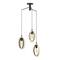 Suspension BASILDON E27 3 x 40W - noir et bois - Gedimat.fr