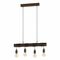 Suspension TOWNSHEND 4X60W E27 - marron antique  - Gedimat.fr