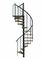 Escalier hlicodal VENEZIA SMART acier noir marches chne - 160 cm - Gedimat.fr