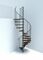 Escalier hlicodal VENEZIA SMART acier gris marches htre teint noyer - 160 cm - Gedimat.fr