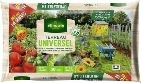 Terreau universel 40 litres + 10 litres gratuit - Gedimat.fr