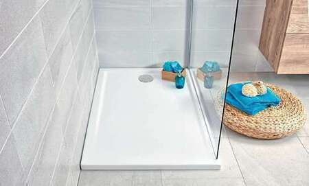 Receveur Lisse CASCADE en céramique 120cm x 90cm - Gedimat.fr